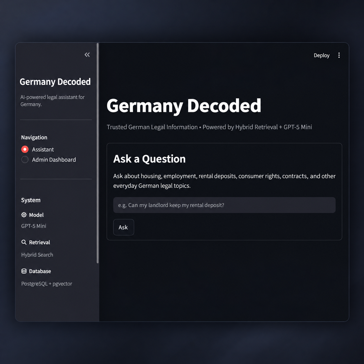 Germany Decoded answering a tenancy-law question